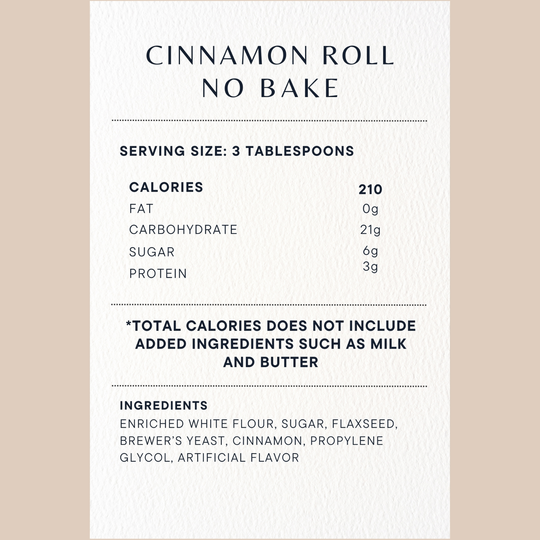 Lactation No-Bake Mixes