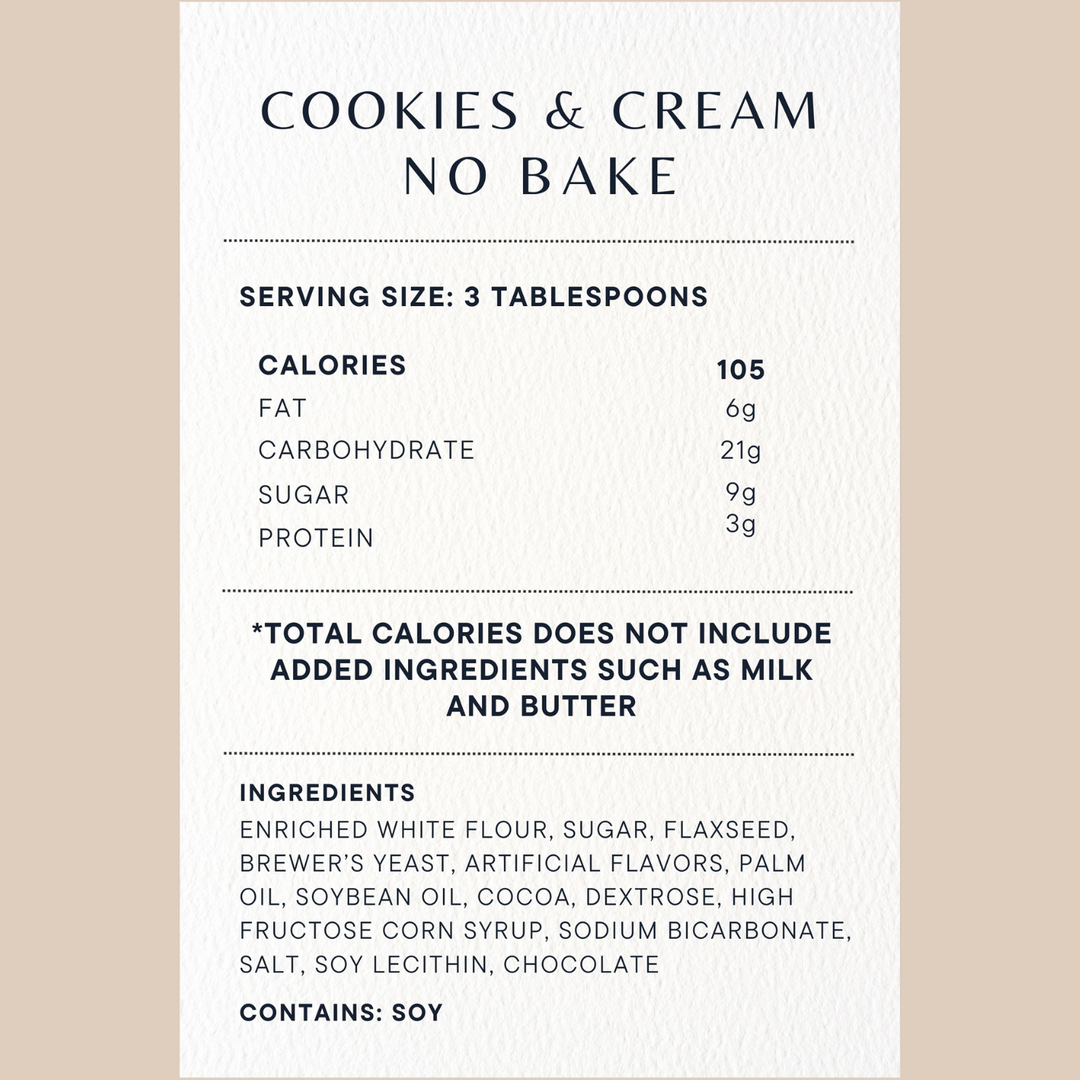 Lactation No-Bake Mixes